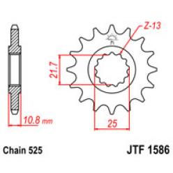 Звездочка передняя JT Sprockets (шаг 525 ) JT JTF1586
